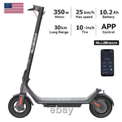 New 10.2ah Adult Electric Scooter 350w 30km Long Range E-scooter +app Contiol Us