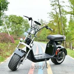 New 3000W Electric Wide Fat Tire 60V 20Ah Chopper Harley Design CityCoco Moped