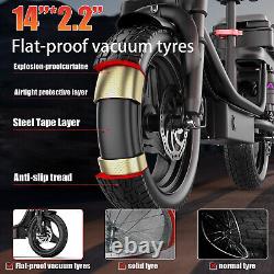 New Adult Electric Scooter 650W with Seat 14 Tire 48V 15AH 20MPH 30Miles Range