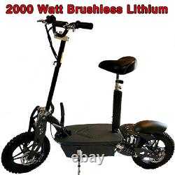 New Blaze Turbo 2000watt Lithium Brushless 48v 50a Electric Adult Scooter, 40mph