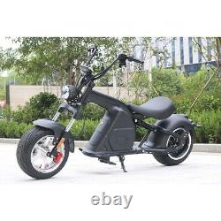 New Fat Wide Tire Electric Moped Chopper Motorcycle CityCoco 2000W 60V 20Ah