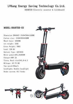 OBARTER X5 Folding Electric Scooter 53MPH High Speed Adult E-scooter 5600W