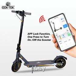 OOKTEK 350W Electric Scooter Adult 8.5 inch Folding Solid Tire Scooter