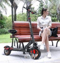 Off-Road Electric Scooter 600W 10Ah 28MPH Speed Adults Seat E-Scooter 25miles