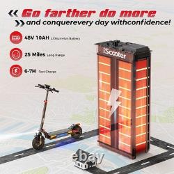 Off-road Electric Scooter Adults 800W Folding E-Scooter with APP 25MPH 48V 10AH