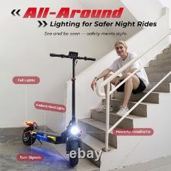 Off-road Electric Scooter Adults 800W Folding E-Scooter with APP 25MPH 48V 10AH