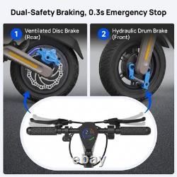 Off-road Electric Scooter Adults 800W Folding E-Scooter with APP 28MPH 48V 15Ah