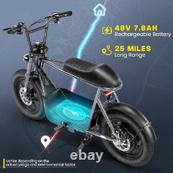 Peak 1200W Electric Scooter with Seat, 16 Fat Tire Electric Motorcycle Commuting