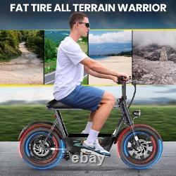 Peak 1200W Electric Scooter with Seat, 16 Fat Tire Electric Motorcycle Commuting