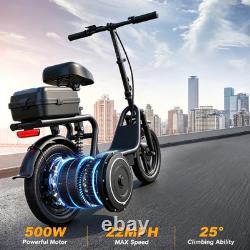 Peak 750W Electric Scooter, 14'' Foldable E-Scooter Suspension Rang 28/62Miles