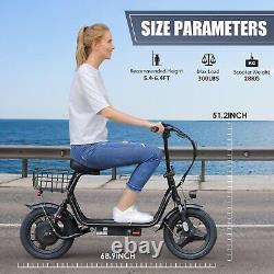 Peak 819W Electric Scooter with Seat Adults Commuting 14'' Tires Electric Bike