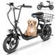 Peak 819W Electric Scooter with Seat for for Commuting 14'' Tires Electric Bike