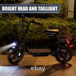Peak 819W Electric Scooter with Seat for for Commuting 14'' Tires Electric Bike