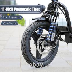 Peak 819W Electric Scooter with Seat for for Commuting 14'' Tires Electric Bike