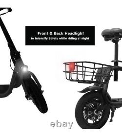 Phantomgogo R1 Electric Scooter for Adults. Foldable seat, 450W 36V 15 MPH