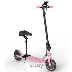 Pink Electric Scooter for Girls Teens Safe 350W Motor, 16MPH, Foldable withAPP