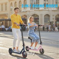 Pink Electric Scooter for Girls Teens Safe 350W Motor, 16MPH, Foldable withAPP