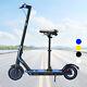 Portable 600W 35KM/H Electric Scooter 30km Adult Fold Travel e Bike Blue with Seat