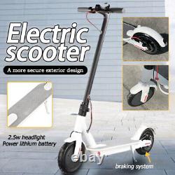 Portable 600W 35KM/H Electric Scooter 30km Adult Foldable Travel e Bike White