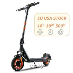 QMWHEEL H10 Adults Electric Scooter 500W Motor 19 Mph E-scooter Double Braking