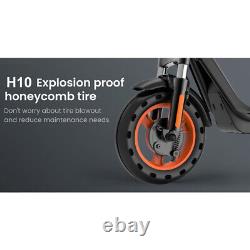 QMWHEEL H10 Adults Electric Scooter 500W Motor 19 Mph E-scooter Double Braking