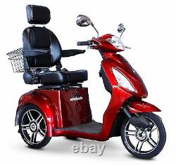 RED Fast 3 Wheel Mobility Scooter, EW-36, Alarm, Batteries, Delivery, Basket