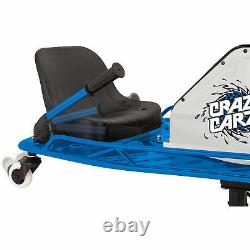 Razor High Torque Motorized Drifting Crazy Cart with Drift Bar for Adults, Blue