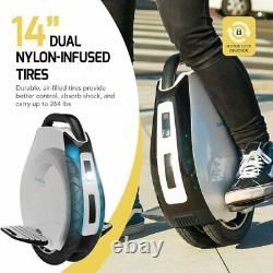 Refurbished Swagtron Electric Unicycle Dual Tires App & Bluetooth Speaker