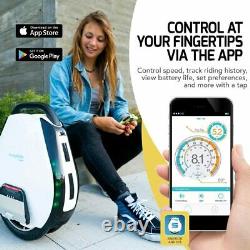 Refurbished Swagtron Electric Unicycle Dual Tires App & Bluetooth Speaker