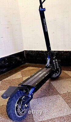 Rollgood Electric Scooter 1200w 60v 38miles Rare Tube Tire Burst & No Rare Fend