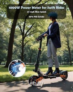 Ruitoo 1000W 48V 15.6AH Electric Scooter Adult Foldable Off Road E-Scooter 27MPH