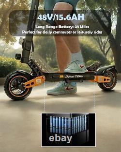 Ruitoo 1000W 48V 15.6AH Electric Scooter Adult Foldable Off Road E-Scooter 27MPH