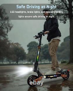 Ruitoo 1000W 48V 15.6AH Electric Scooter Adult Foldable Off Road E-Scooter 27MPH