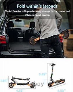 Ruitoo 1000W 48V 15.6AH Electric Scooter Adult Foldable Off Road E-Scooter 27MPH