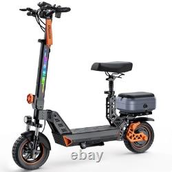 Ruitoo 1000W Adult Electric Scooter with Seat Foldable E-Scooter 28 MPH 34 Miles