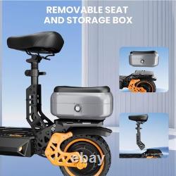 Ruitoo 1000W Adult Electric Scooter with Seat Foldable E-Scooter 28 MPH 34 Miles