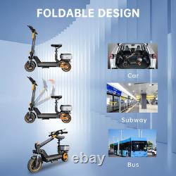 Ruitoo 1000W Adult Electric Scooter with Seat Foldable E-Scooter 28 MPH 34 Miles Ruitoo 1000W Adult Electric Scooter with Seat Foldable E-Scooter 28 MPH 34 Miles