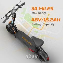 Ruitoo 1000W Adult Electric Scooter with Seat Foldable Off Road E-Scooter 32MPH