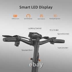 Ruitoo 1600W Adult Electric Scooter with Seat Foldable E-Scooter 34 MPH 50 Miles