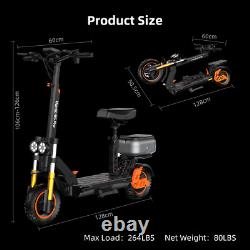 Ruitoo 1600W Adult Electric Scooter with Seat Foldable E-Scooter 34 MPH 50 Miles