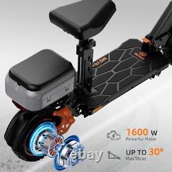 Ruitoo 1600W Foldable Electric Scooter Adult with Seat E-Scooter 34 MPH 50 Miles