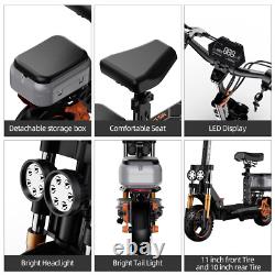 Ruitoo 1600W Foldable Electric Scooter Adult with Seat E-Scooter 34 MPH 50 Miles