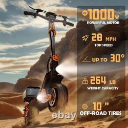Ruitoo Electric Scooter Adult with Seat Foldable Off Road E-Scooter 1000W 28MPH