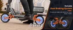 Ruitoo Electric Scooter Adult with Seat Foldable Off Road E-Scooter 1000W 28MPH