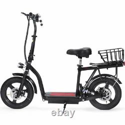 SAY YEAH Cruiser 48v 350w Lithium Electric Scooter MotoTec Adult E-bike Black