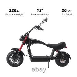 SAY YEAH Electric Scooter for Adults 800W 48V Removable Battery Citycoco E-Moped