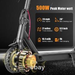 SCOOTER 500w peak motor 8.5 solid tires, 10.4 Ah Free Shipping