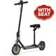 SIGRAVY 350W Electric Scooter Adult 19MPH Foldable with Seat 21Mi Range 7.8Ah