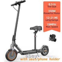 SIGRAVY 350W Electric Scooter for Adults 19MPH 21Mi Foldable withphone holder, APP