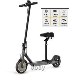 SIGRAVY E SCOOTER for adult with seat /phone holder 21MI Foldable URBAN COMMUTER